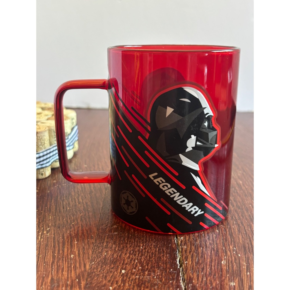 Star Wars Darth Vader Legendary Red Glass Coffee Mug Hallmark Disney Imperial - Picture 3 of 7